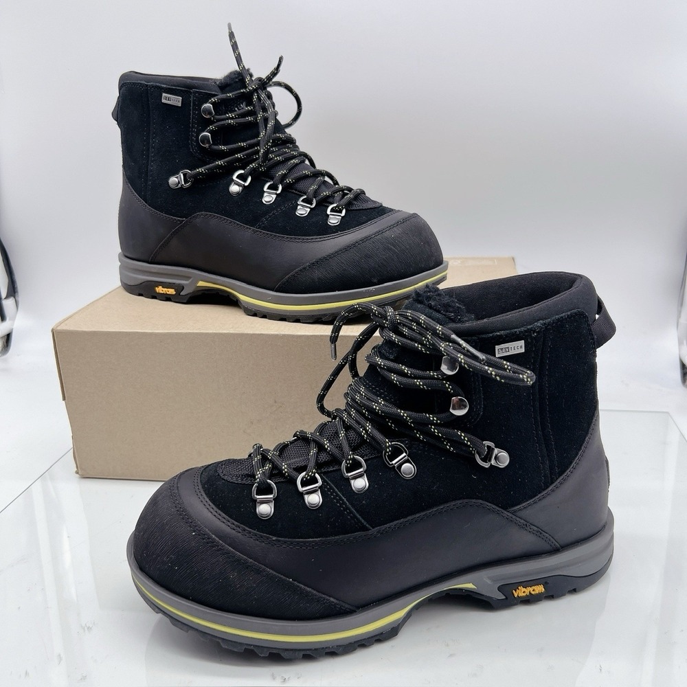 UGG Brecken Waterproof Lace-Up Boots - Black- 1158221 Women's Size US 8.5